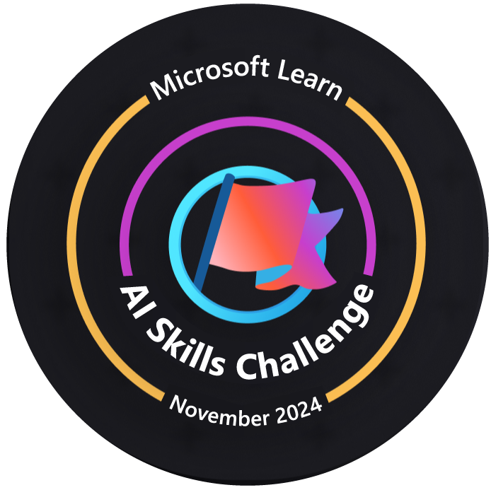 Microsoft Learn AI Skills Challenge badge